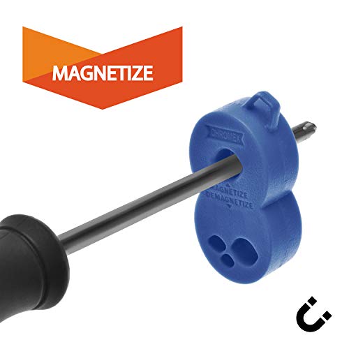 image for Chromex Magnetizer Demagnetizer Tool for Screwdrivers and Bits with Ca