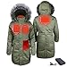 ActionHeat 5V Women’s Battery Heated Parka Jacket – Stylish And Cozy Winter Coat For Cold Weather – Up to 6+ Hours Warmth Olive Green S