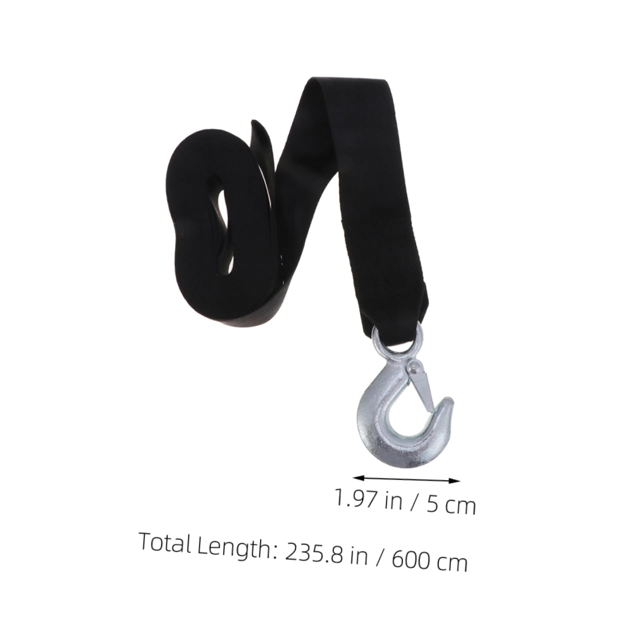 SOESFOUFU Portable Winch Straps with Quick Release Hook Capacity Tow Rope for Cars Trailers and Suvs Versatile Towing with Efficient Connection