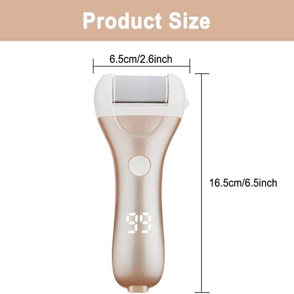 Râpe électrique for Les Pieds, Rechargeable, for éliminer Les callosités et Les callosités, avec 3 têtes de Rouleau et Rechargeable par USB.