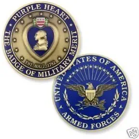 Coins For Anything, Inc Purple Heart Coin