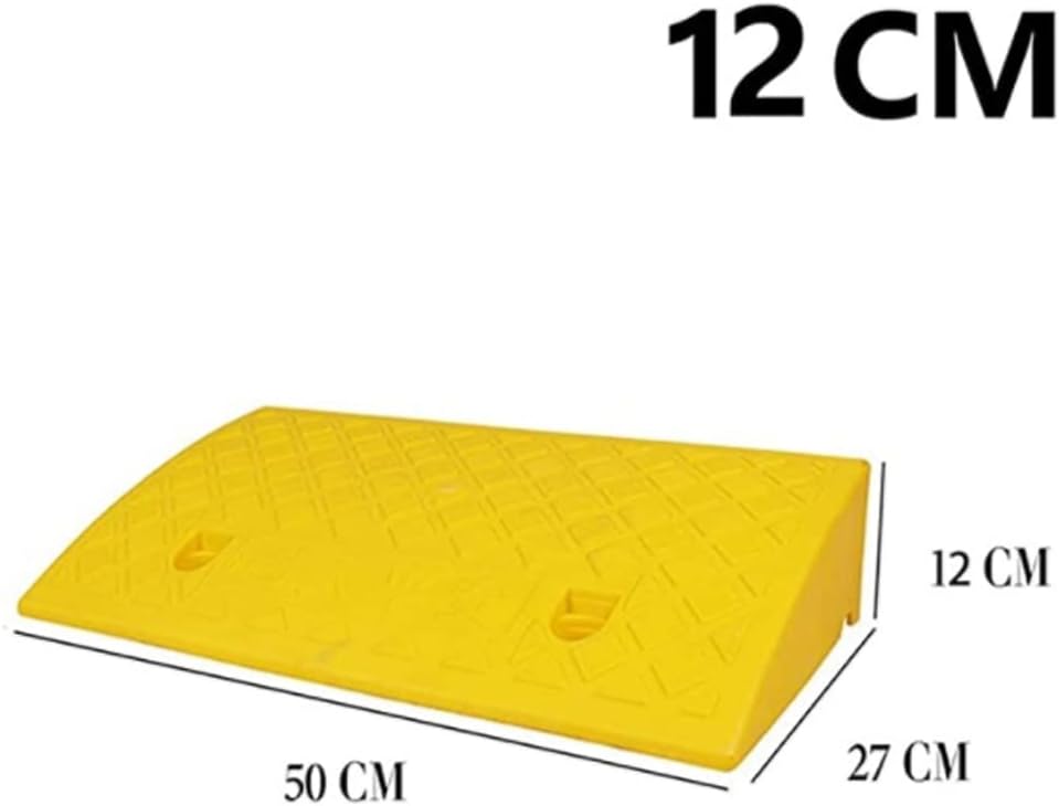 2" 3" 4" 5" Rise Threshold Ramp, Rubber Curb Ramp, Heavy Duty Wheelchair Ramp, Non-Slip Driveway Ramp, Kerb Ramp for Scooters Cars Trailer Truck Bike(Y,50x27x12cm/20x10.6x4.7in)