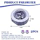 Mini Discokugel Licht, 2 Stück 5V Mini Discolicht Partylicht, Tragbar Mini Auto Disco Lichter, LED DJ Partylicht, Stimmgesteuertes USB Disco Stimmungslicht Batterie Für Parties Geburtstag Club
