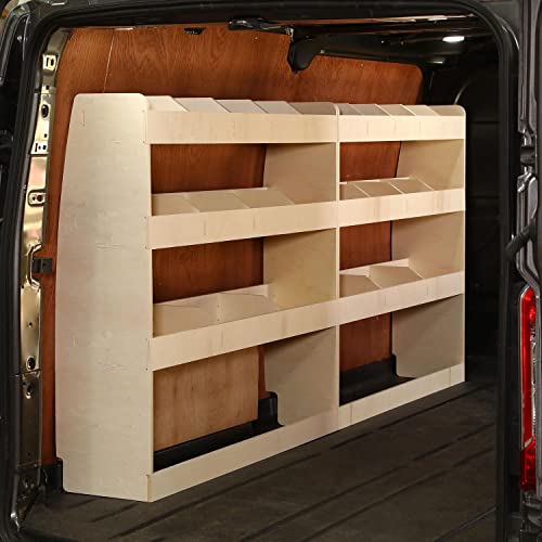 Vanify - Kompatibel mit Volkswagen Transporter T5 T6 L2 2003+ Fahrzeugeinrichtung Fahrzeugregale, komplette Fahrerseite Regal