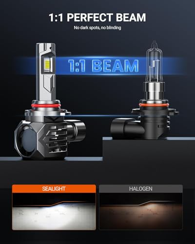 Lámparas LED SEALIGHT 9006 para niebla, 75000LM, pack 2 miniatura 4