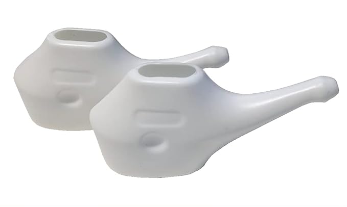 SNAPDOT jal neti pot for sinus water capacity 200 ML (WHITE) PACK OF 2