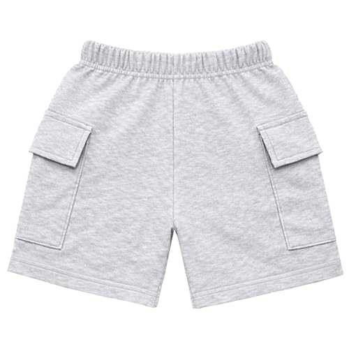 Image of Kuchipoo Boys Cotton Cargo Shorts | Elastic Waistband | Double Pocket Shorts | Summer Casual Wear for Kids- Pack of 5