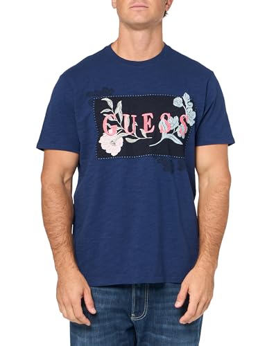 GUESS Men's David Embroidery Crew