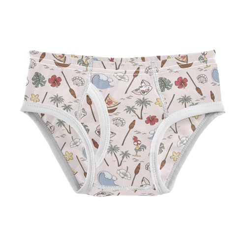 Boys' Exclusive Briefs Toddler Underwear 95% Combed Cotton Boxerbriefs 2T Tropical Elements 20