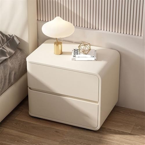 ROPSHTSF Modern and Simple Bedside Table, Solid Wood Night Stand with 2 Drawers...