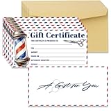 Doodlream Lot de 40 chèques-cadeaux vierges pour salon de coiffure,...