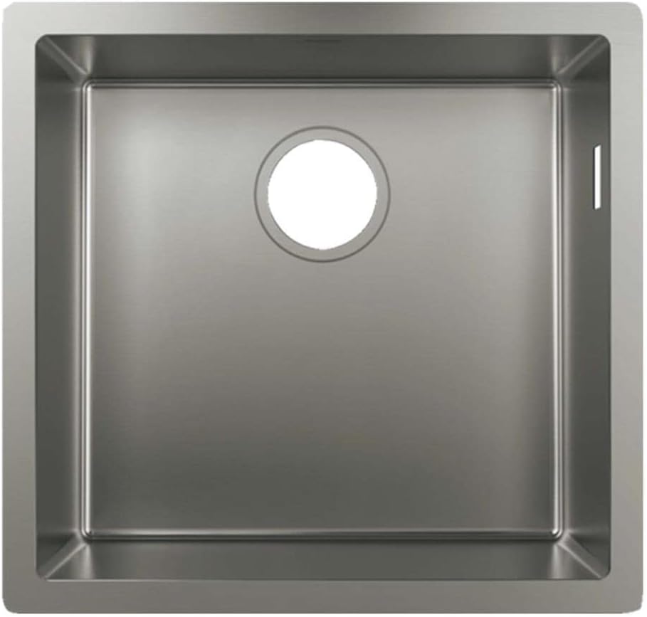 hansgrohe S719-U765 Undermount Sink 370 x 370, stainless steel