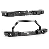 KYX Racing CNC Machined Aluminum Alloy Front Rear Bumper Set for 1/10 RC Crawler Axial SCX10 III AXI