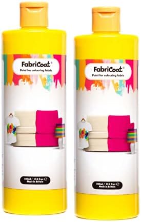 FabriCoat Fabric Paint - Used for Restoring or Changing the Colour of Upholstery, Soft Furnishings, Car Interiors, Clothing, & Footwear. (250ml, Hawaiian Blue)