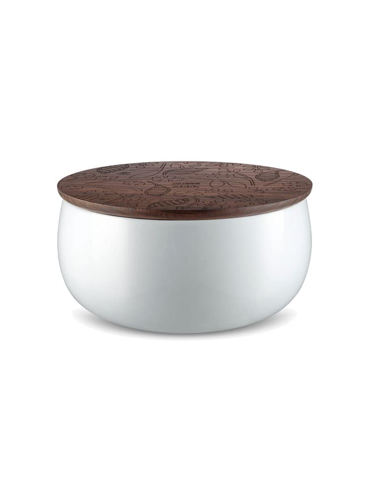 Alessi MW62L 2 W Ahhh świeca zapachowa, porcelana, drewno