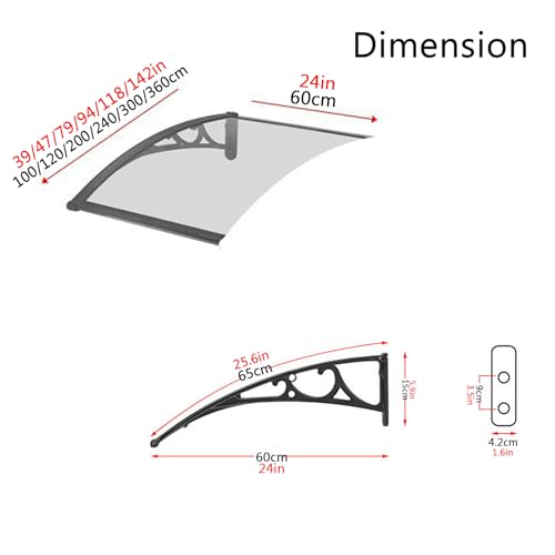 Tejadillo proteccion lluvia para ventanas y marquesinas para puertas de jardin 3