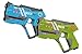 Jamara 410086 Impulse Gun - Pistola Set Laser Tag con 3 Battlemodi (Squadra: Fino a 4 Giocatori per Team, Last Man Standing, Duell), 4 Armi simulate con Effetti sonori, Portata Fino a 40 m, Blu/Verde