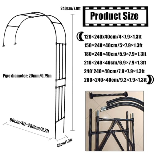 Arco de jardín de pared para aprovechar zonas estrechas y cultivar rosales trepadores 8