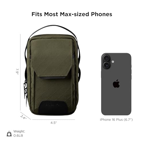 ALPAKA Modular Sling V2 - Phone Crossbody Bag, Magnetic Quick Access, Travel Sling Bag with Adjustable Strap, Axogrid 300D2