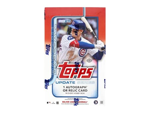 2025 Topps Update Series Baseball Hobby Trading Card Box (1 Autograph or Relic Card Per Box)
