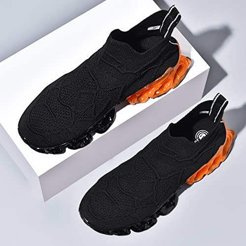 Image of Poramea Mens Slip on Loafers Walking Tennis Shoes Laceless Running Blade Sneakers Mesh Trail Jogging Casual Athletic