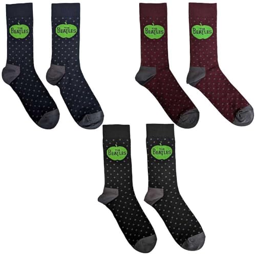 Coffret de chaussettes The Beatles Apple And Spots avec finitions de haute qualité