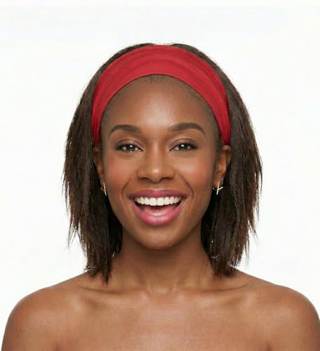 DONNA Adjustable Spandex Hair Wrap Headband (RED)