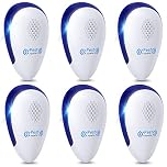 6 Pack Ultrasonic Pest Repeller Plug in – Mice Repellent & Insect Repellent Plug in, Indoor Pest Control for Mouse, Spider, Cockroach & Fly, Pet & Child Friendly for UK Homes (5)