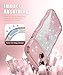 Teageo for iPhone 15 Case for Women Girls Cute Curly Wavy Frame Love Heart Glitter Bling Camera Protection Sparkly Luxury Elegant Shockproof Cover Clear Wave Phone Case for iPhone 15 6.1