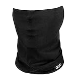 Face Mask Versatile Headwear - Works as Face Shield, Fishing Sun Mask, Neck Gaiter, Headband, Bandana, Balaclava - Multifunctional Breathable Seamless Microfiber (Midnight Black)