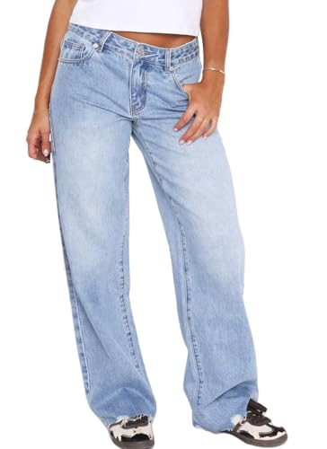 Freeassembly Women's 90's Straight Jeans in classic denim