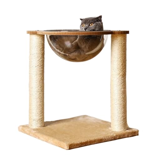 Arbre à chat avec lit suspendu capsule et planche à gratter en sisal - 2