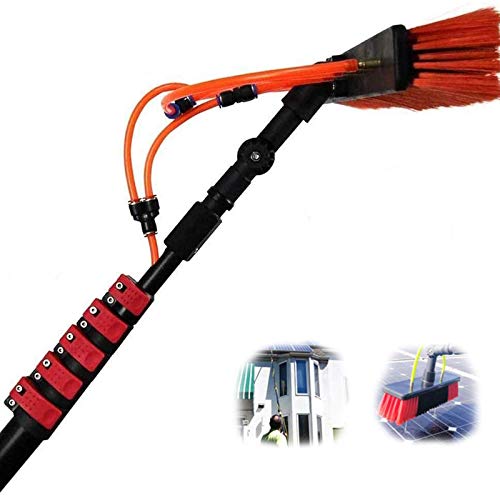 Kit lavage vitres perche telescopique 11m et brosse panneau solaire eau