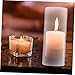 ULDIGI Glass Candle Chimney Cover Decorative Lampshade Windproof Sleeve Fits All Candle Sizes Elegant Design