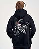 Niepce Inc Streetwear Men's Dragon Embroidered Heavyweight Graphic Hoodies, Black-kirin, 3XL #2