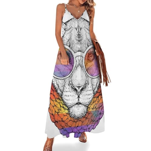 Robe longue pour femme ete sans manches au style maxi pour la plage