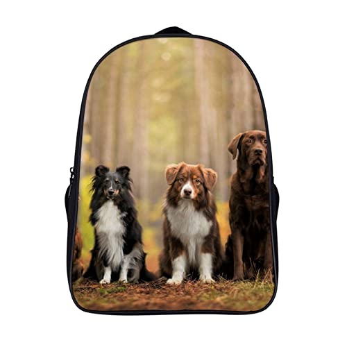 Cartable chien 3D pour adolescent | Sac à dos scolaire mode unisexe 40x28x16cm
