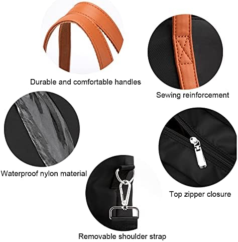 Laptopdraagtas 15 inch, computerschoudertas grote werktas voor vrouwen, laptopdraagtas stijlvolle handtas voor zakenreizen (zwart