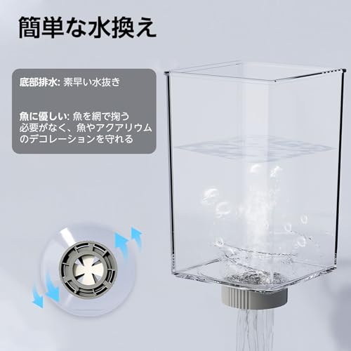 OIKSPY 小型ベタ水槽 1.4Lコンパクト水槽キット の商品画像 3
