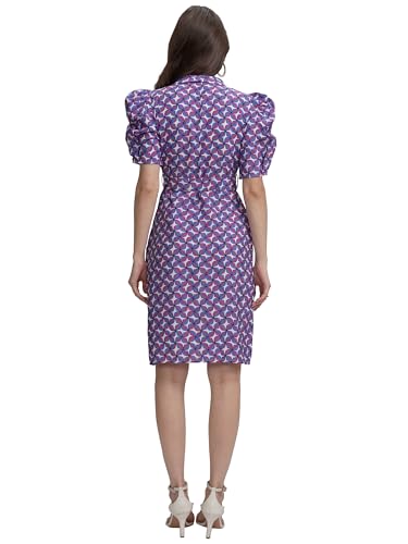 Image of Tokyo Talkies Women's Floral Shirt Mini Dress | Lapel Collar, Short Sleeves & Belt | Chic & Effortlessly Stylish