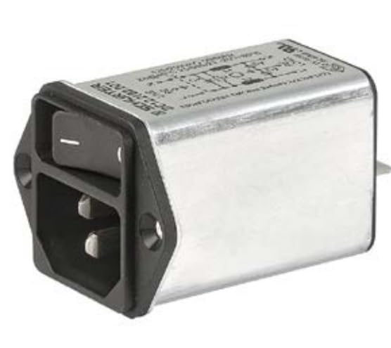 DC12.1102.001, AC Power Entry Modules Screw-on 2-Pole 1A Standard