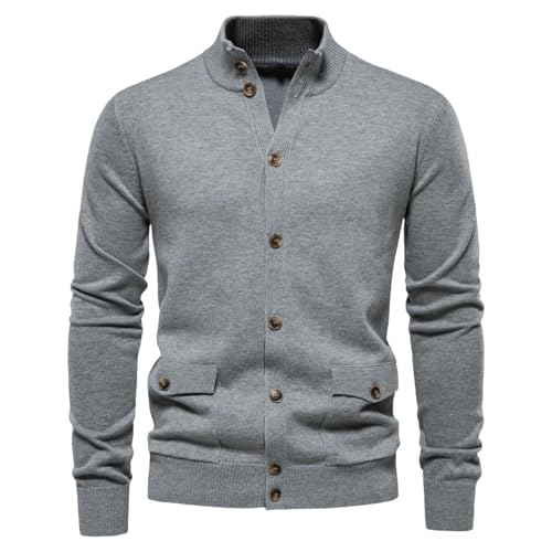 Pull en tricot uni pour homme automne hiver gilet casual en maille
