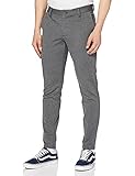Elegante Chinohose ONLY & SONS Herren Onsmark Melange Gw 3935 Noos Hose, Grau (Medium Grey Melange), 33W 30L EU