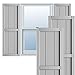 Ekena Millwork TFP101BF True Fit PVC Framed Board-n-Batten Shutters, 16 1/8"W x 100"H, Primed