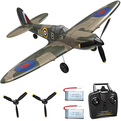Flycolor Volantexrc Rc Airplane 2.4Ghz 4Ch Remote Control Aircraft Ready To Fly 761-12 Radio Controlled Plane For Beginners With Xpilot Stabilization System, One Key Aerobatic #TOP6