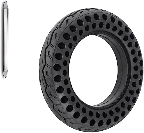 Paire De Pneus Solides 10x2.5 Pouces Pour Trottinette électrique – Compatible Ninebot, Xiaomi Pro 4, Antidérapant, Jante 45mm, Livré Avec Leviers