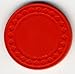 8.5 Gr. Red Diamond Plain Poker Chips (Sleeve of 50)