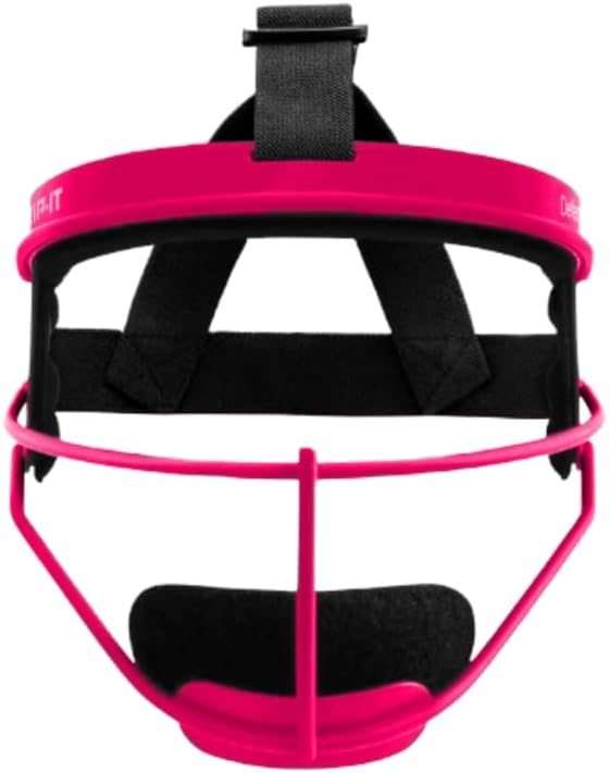 RIP-IT Defense Pro Softball Face Mask | Lightweight, Protective Softball Face Shield with Ultra-Comfortable Moisture-Wicking Padding