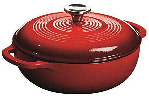 Lodge 3 Quart Enameled Cast Iron Dutch Oven