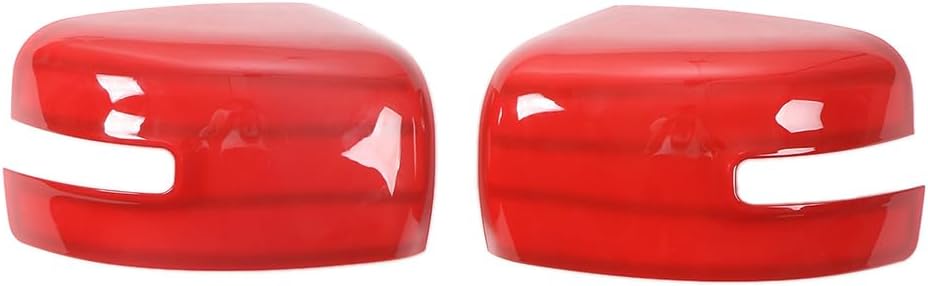 Rear View Mirror Cover Backup Cap Rearview Shell Guard Trims Compatible with Jeep Renegade 2016 2017 2018 2019 2020 2021 2022 2023 2024 Exterior Accessories (Orange)